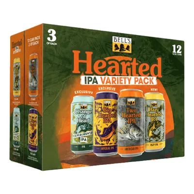 Bell's Brewery Hearted IPA Variety Pack 12 Pack 144 oz cans