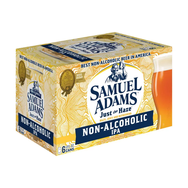 Samuel Adams Just The Haze Non-Alcoholic IPA view 1
