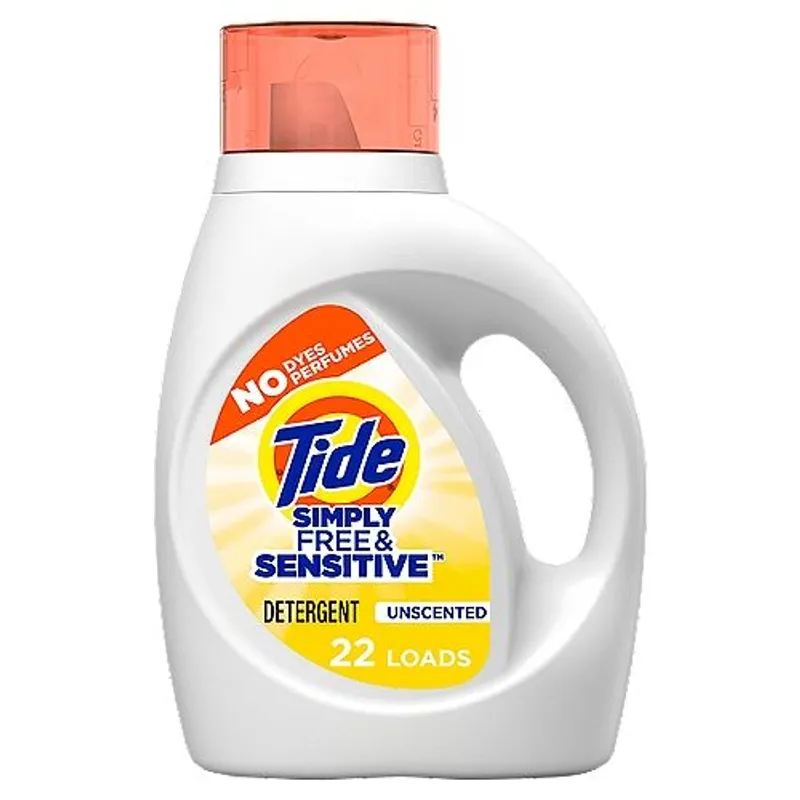 Tide Simply Free & Sensitive Unscented Liquid Laundry Detergent view 1