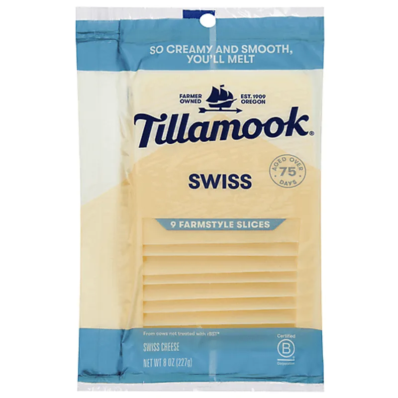 Tillamook Swiss Cheese Slices view 1
