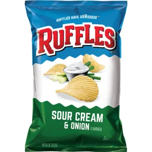 Ruffles Sour Cream & Onion Flavored Potato Chips
