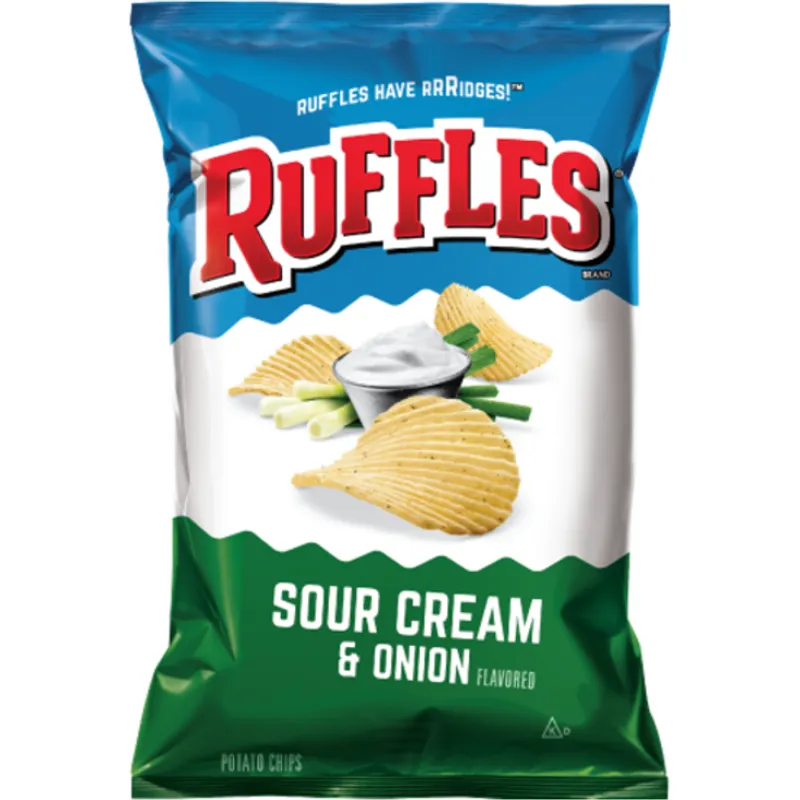 Ruffles Sour Cream & Onion Flavored Potato Chips view 1