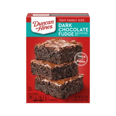 Duncan Hines Dark Chocolate Fudge Brownie Mix 18.2 oz