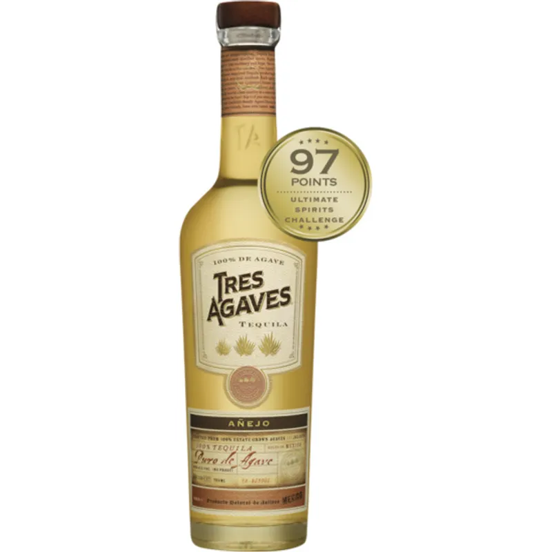 Tres Agaves Anejo Tequila view 1