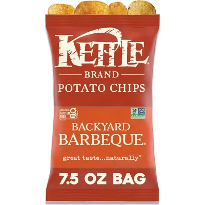 Kettle Brand Potato Chips Backyard Barbeque 7.5oz Bag
