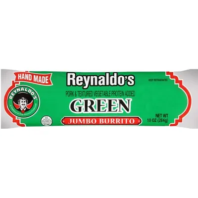 Reynaldo's Green Jumbo Burrito 10oz Count