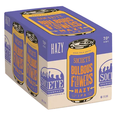 Societe Brewing Company Bulbous Flowers Hazy IPA 6 Pack 12oz