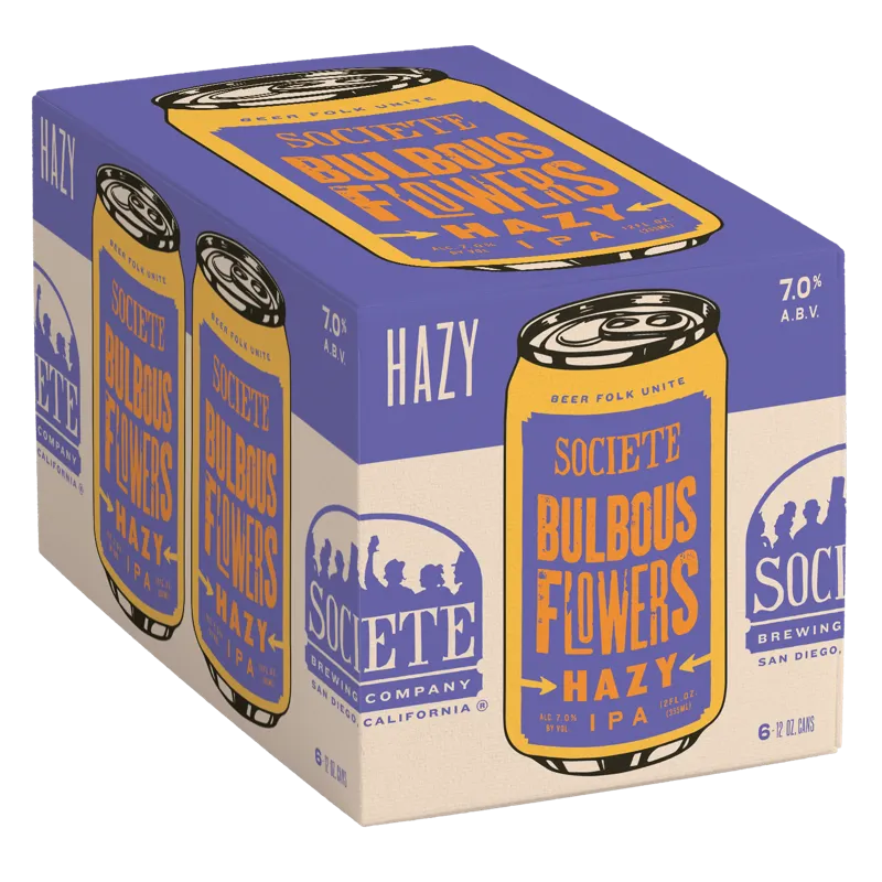 Societe Brewing Company Bulbous Flowers Hazy IPA view 1