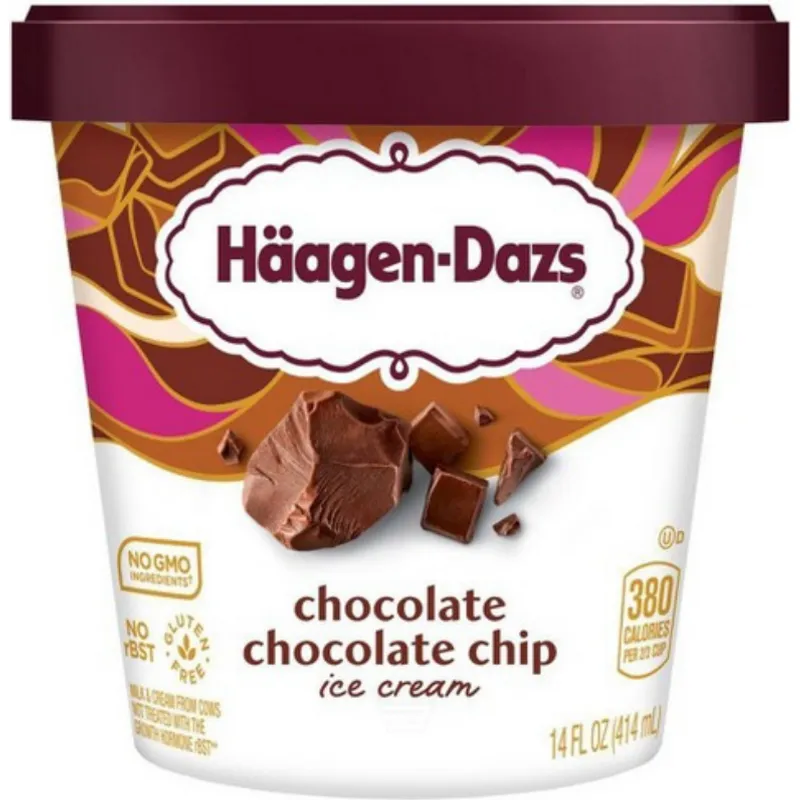 Haagen Daz Chocolate Chocolate Chip Ice Cream view 1