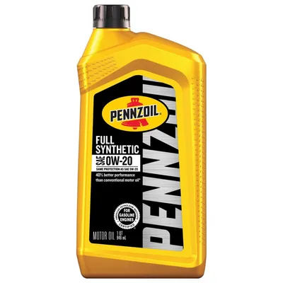 Pennzoil Full Synthetic Motor Oil SAE 0W-20 1 qt Bottle