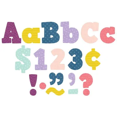 Oh Happy Day Bold Block 4" Letters Combo Pack 230 Pieces