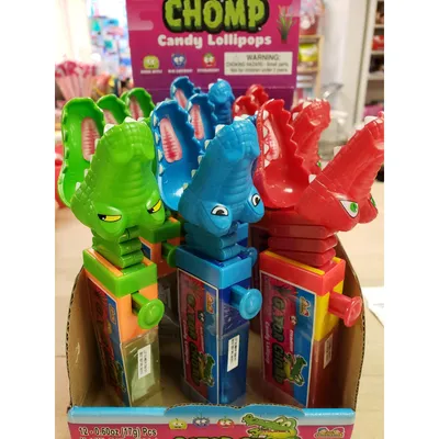 Kidsmania Gator Chomp Candy Lollipop Strawberry