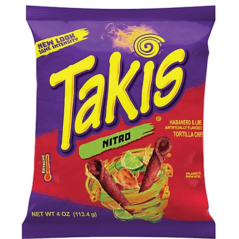 Barcel Takis Nitro Tortilla Chips Habanero & Lime Very Hot view 1