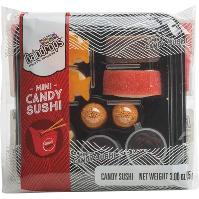 Raindrops Gummy Sushi 3 Oz Pack