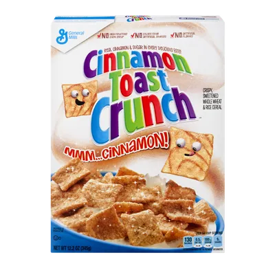 General Mills Cinnamon Toast Crunch Cereals 12oz Carton