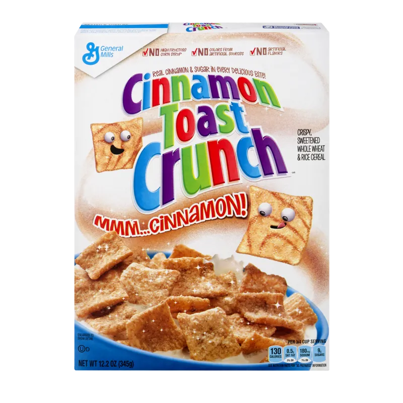 General Mills Cinnamon Toast Crunch Cereals Carton view 1