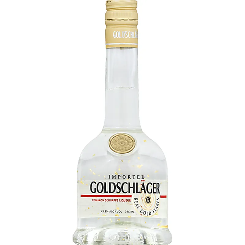 Goldschlager Cinnamon Schnapps Liqueur With Gold Flakes view 1