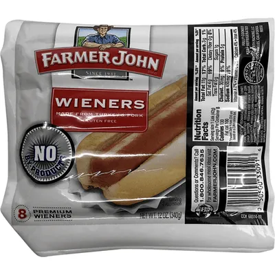 Farmer John Premium Wieners 12oz Bag