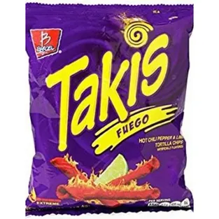 Barcel Takis Corn Snack Fuego Hot Chili Pepper & Lime