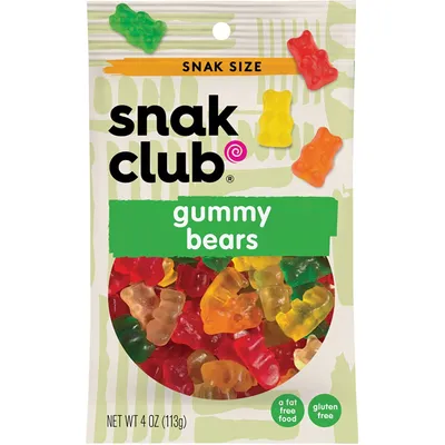 Snak Club Gummy Bears 5oz Bag