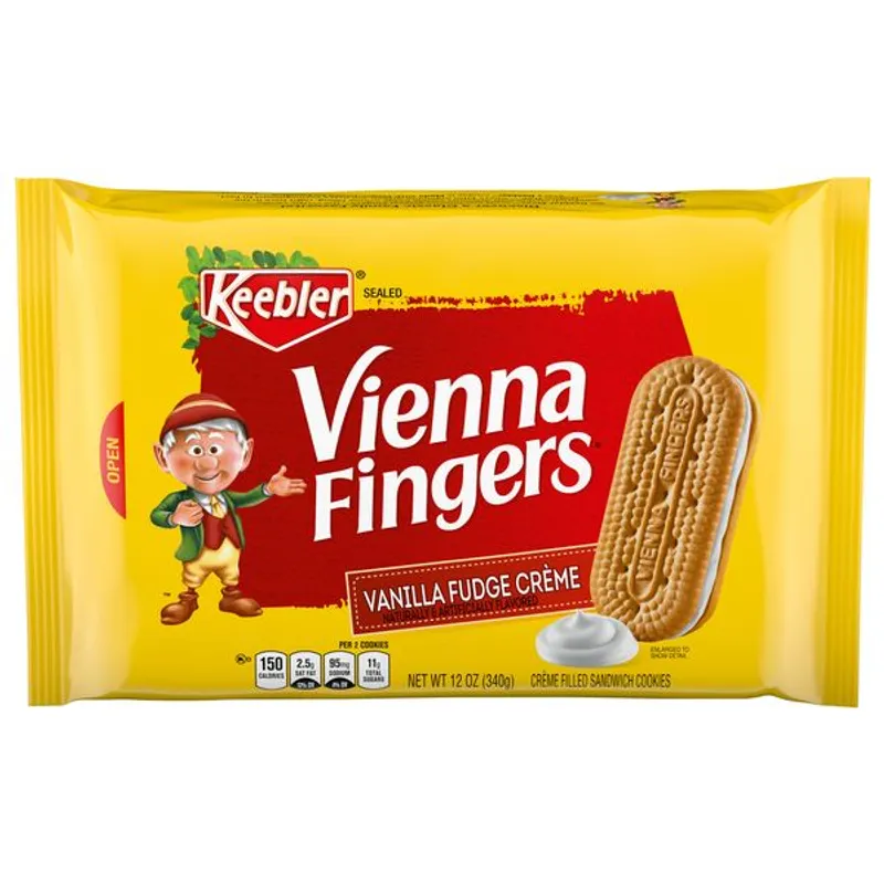 Keebler Vienna Fingers Vanilla Fudge Creme Sandwich Cookies view 1