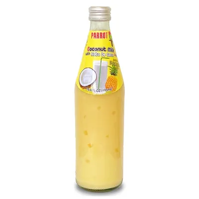 Parrot Coconut Milk Pineapple with Nata de Coco 16.4 oz Bottle