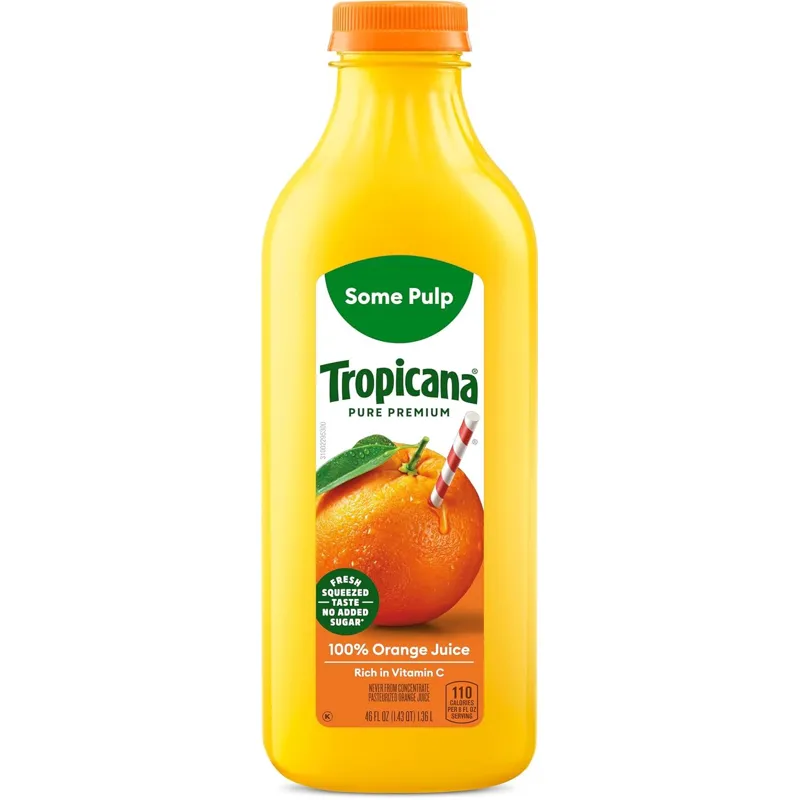 Tropicana Pure Premium Orange Juice Some Pulp view 1