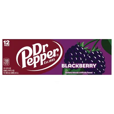 Dr Pepper Blackberry 12-pack 144 oz