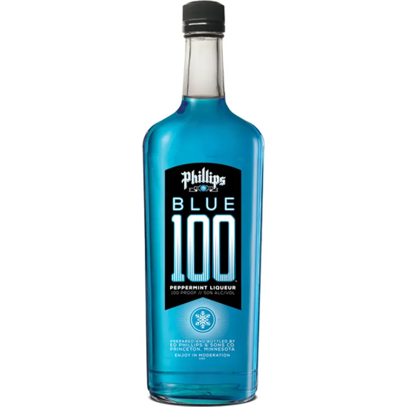 Blue 100 Peppermint Schnapps view 1