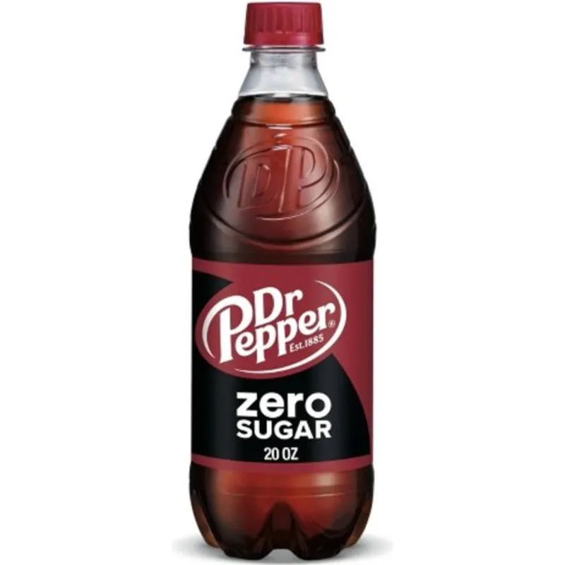 Dr Pepper Zero Sugar Soda Plastic view 1