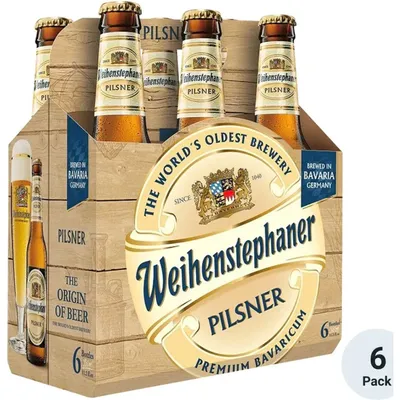 Weihenstephaner Pilsner 6 Pack 12oz Bottles