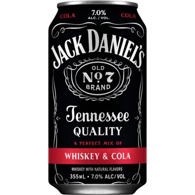 Jack Daniel's Whiskey & Cola 4x 355ml Cans