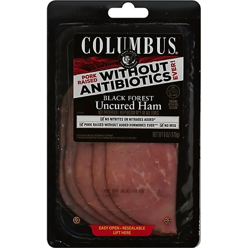 Columbus Black Forest Uncured Ham view 1