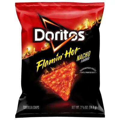 Doritos Flamin' Hot Nacho Tortilla Chips 2.5 oz Bag