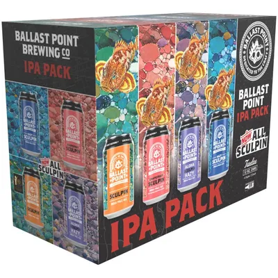 Ballast Point IPA Variety Mix Pack 12-pack 12 oz cans