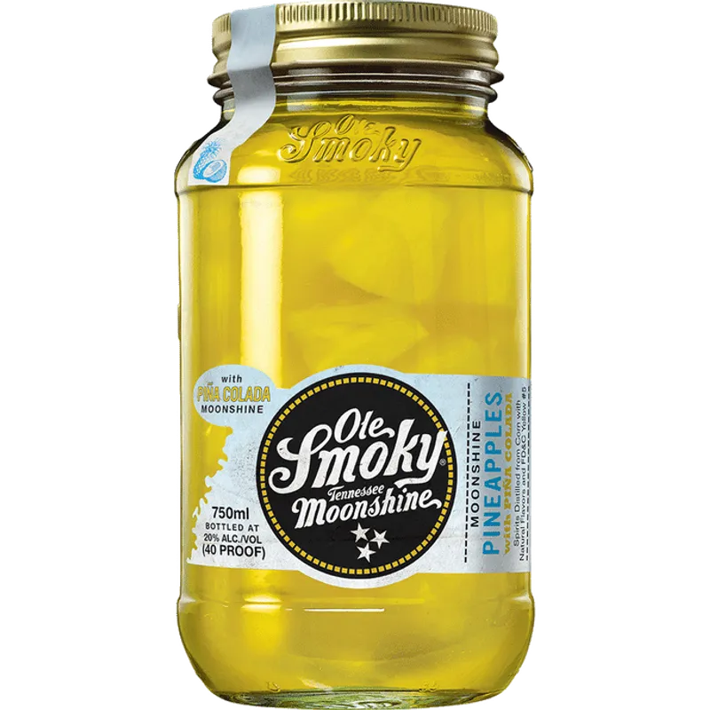 Ole Smoky Pineapples With Pina Colada Moonshine view 1