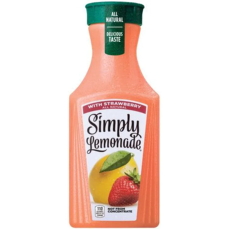 Simply Lemonade Strawberry Juice Drink view 1