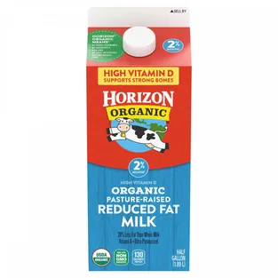 Horizon Organic Reduced Fat Milk Carton