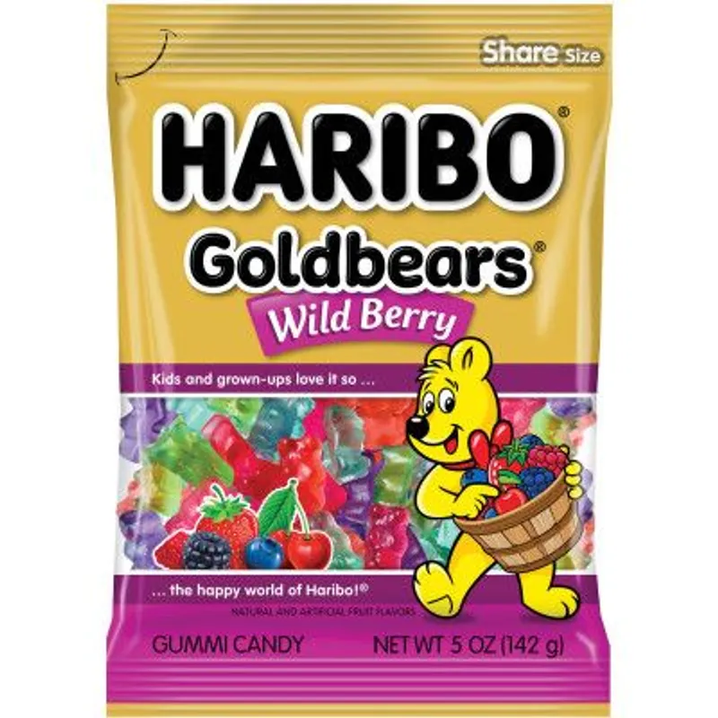 Haribo Goldbears Wild Berry Gummy Candy view 1