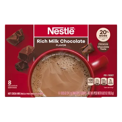 Nestle Hot Cocoa Mix, Rich Milk Chocolate Flavor
