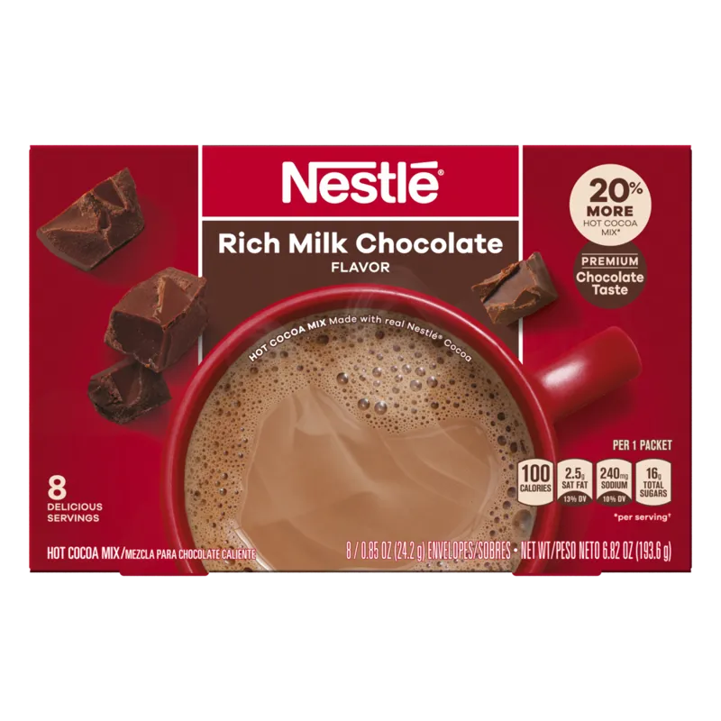 Nestle Hot Cocoa Mix, Rich Milk Chocolate Flavor view 1