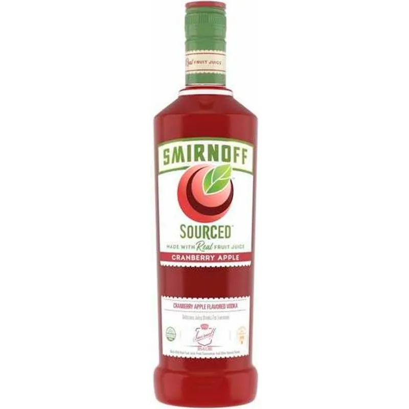 Smirnoff Sourced Cranberry Apple Vodka view 1