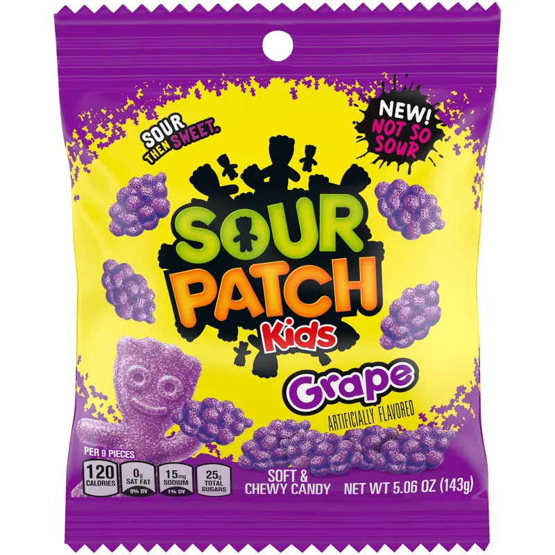 Sour Patch Kids Grape Soft & Chewy Candy view 1
