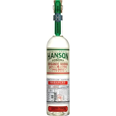 Hanson of Sonoma Grape Based Organic Small Batch Vodka Habanero 750mL