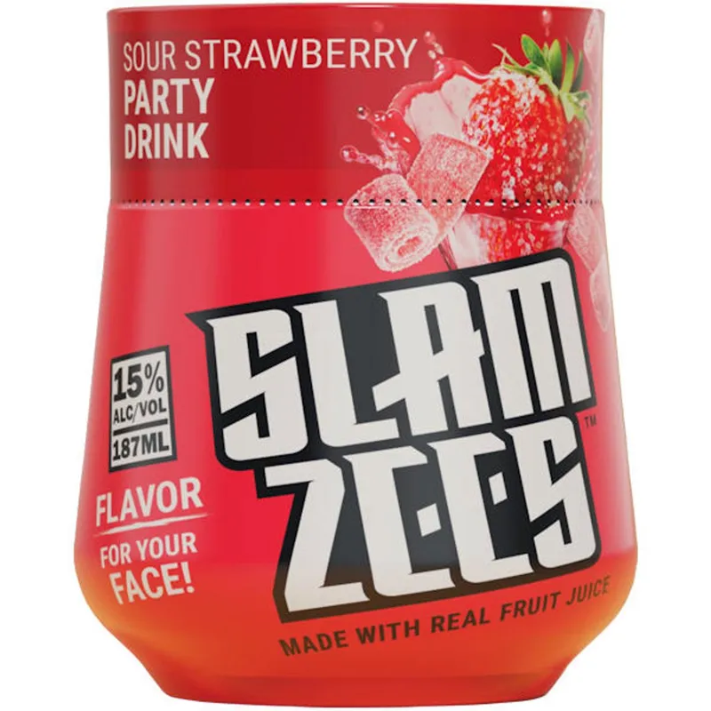 Slam Zees Sour Strawberry Party Drink view 1