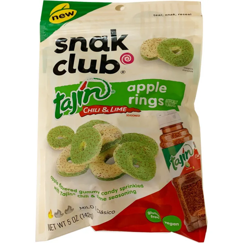 Snak Club Apple Rings, Tajin Chili & Lime Seasoned, Mild view 1