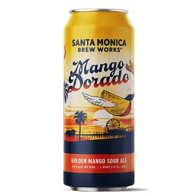 Santa Monica Brew Works Mango Dorado 4 Pack 16oz