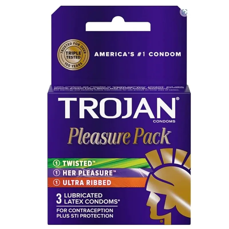 Trojan Pleasure Lubricated Premium Latex Condoms view 1