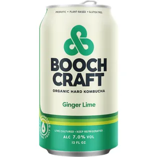 Boochcraft Ginger Lime Organic Hard Kombucha