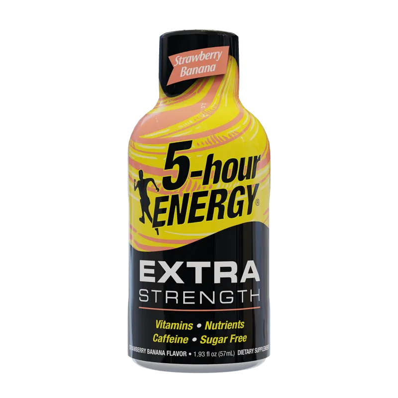 Extra Strength 5-hour Energy Shots Strawberry Banana Box view 1